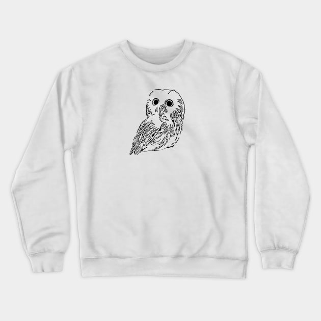 Cute Baby Owl Crewneck Sweatshirt by NE7th